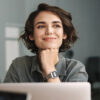 Young woman uses onOffice email management