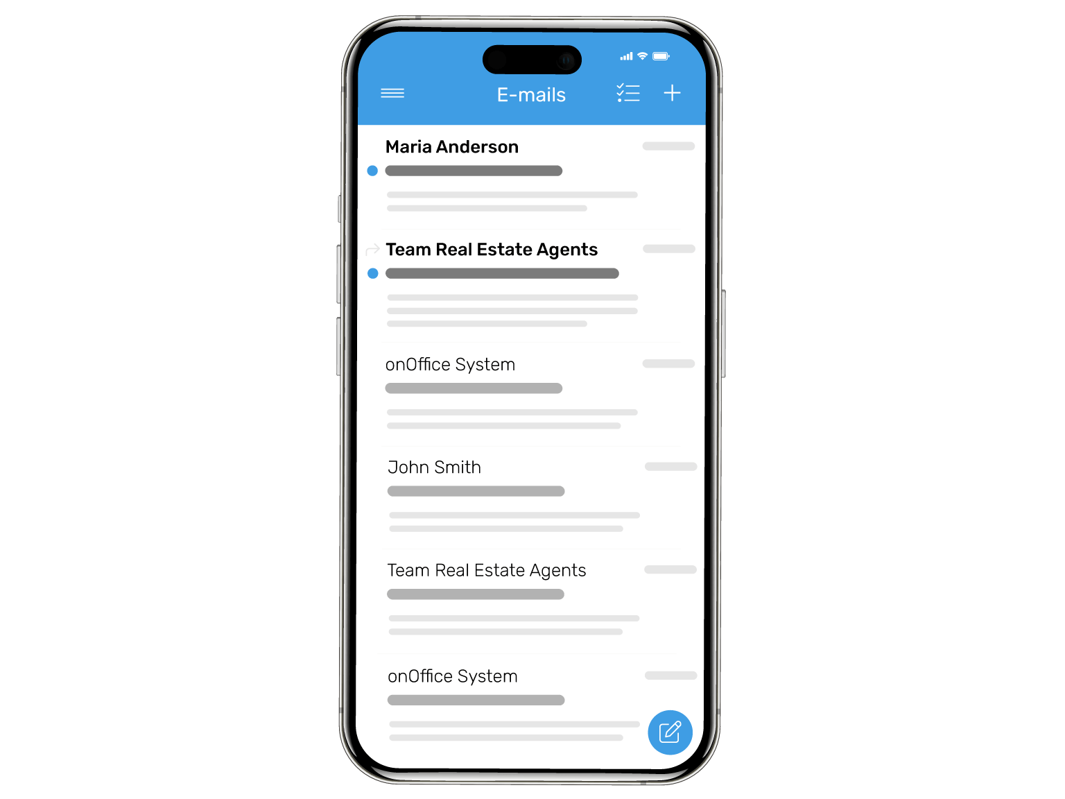 E-mail management - onOffice